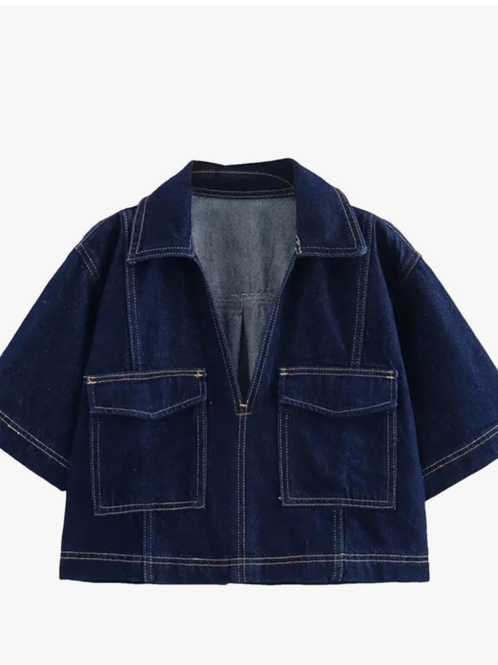 LoneStar Dark Indigo Denim Boxy Shirt/Jacket